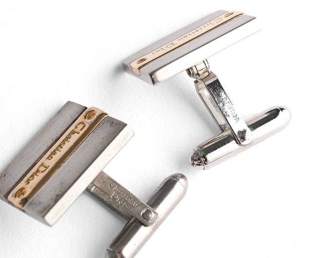 ChristianDior オールドディオール 70年代 透かし彫 カフリンクス Dior ビンテージ 透かし彫り カフリンクス
