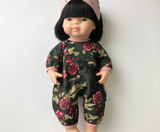 Miniland Minikane baby girl doll clothes romper pyjamas for 34 36