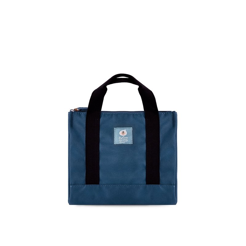 Children's League Co-branded Thickened Anti-splash Insulation Bag Dark Blue Bubble - Handbags & Totes - Cotton & Hemp Blue
