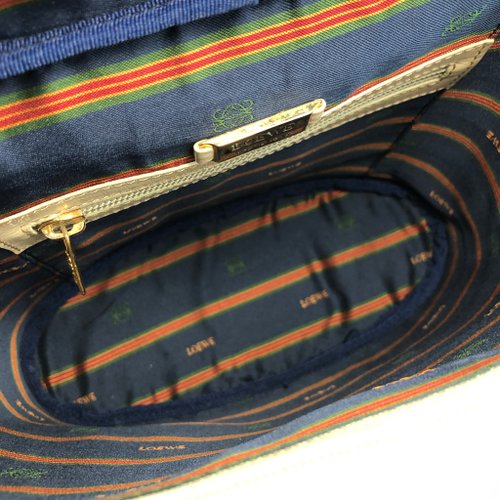 日本直送 名牌中古包 】LOEWE ロエベ ベラスケス メタルハンドル