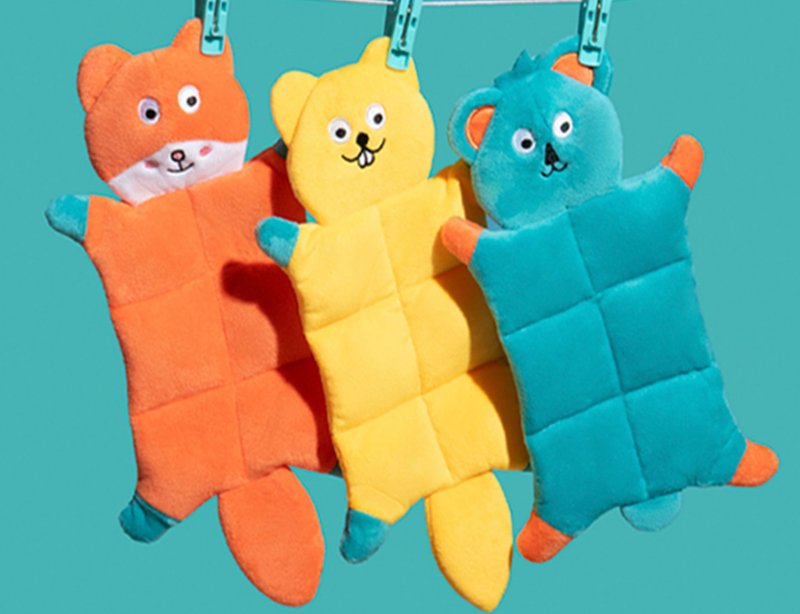 【小動物組合】寵物發聲陪伴/磨牙毛絨玩偶 - 貓/狗玩具 - 其他材質 多色