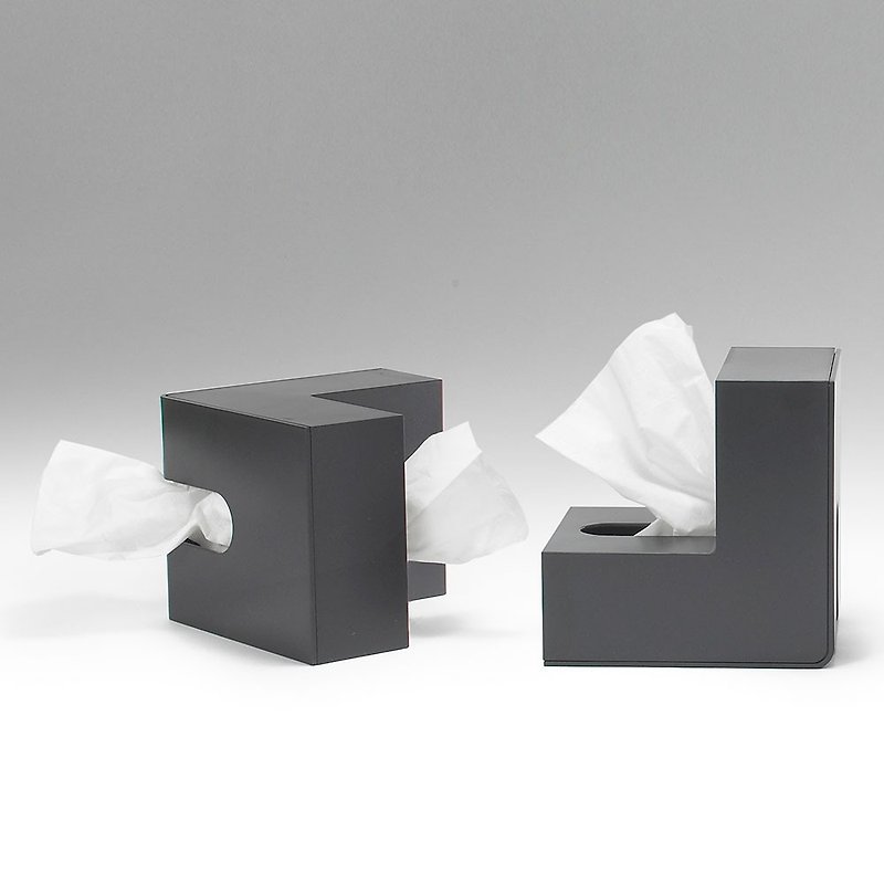 日本+d 直角設計衛生紙盒 - 紙巾盒 - 塑膠 多色