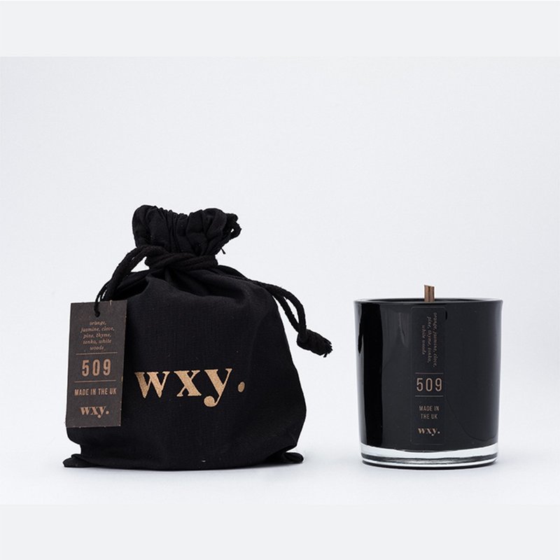 【英國 wxy】Umbra 蠟燭(S)-509 蘭花,茉莉& 丁香 /142g - 香氛蠟燭/燭台 - 玻璃 黑色
