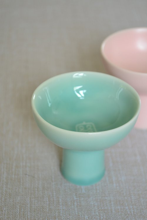 客噐。客氣 天青小高足杯 手沖濾杯 咖啡濾杯 咖啡濾器 母親節禮物 禮物