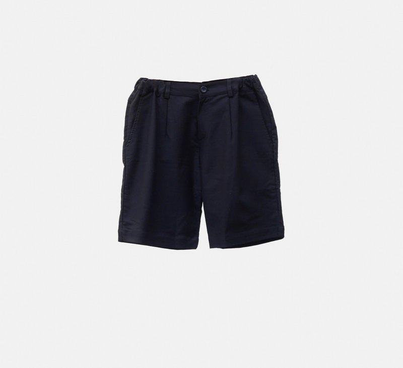 【Off-season sale】【換季特賣】Shorts in Black - 男短褲/工作短褲 - 棉．麻 黑色