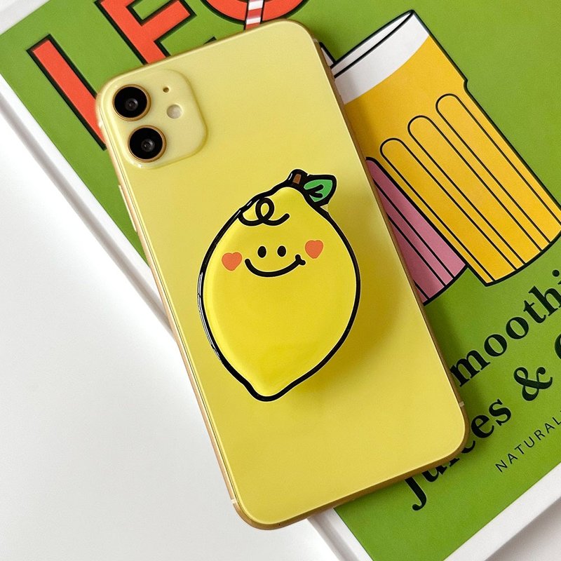 Lemon grip smartphone acrylic smart tok - 手機配件 - 壓克力 黃色
