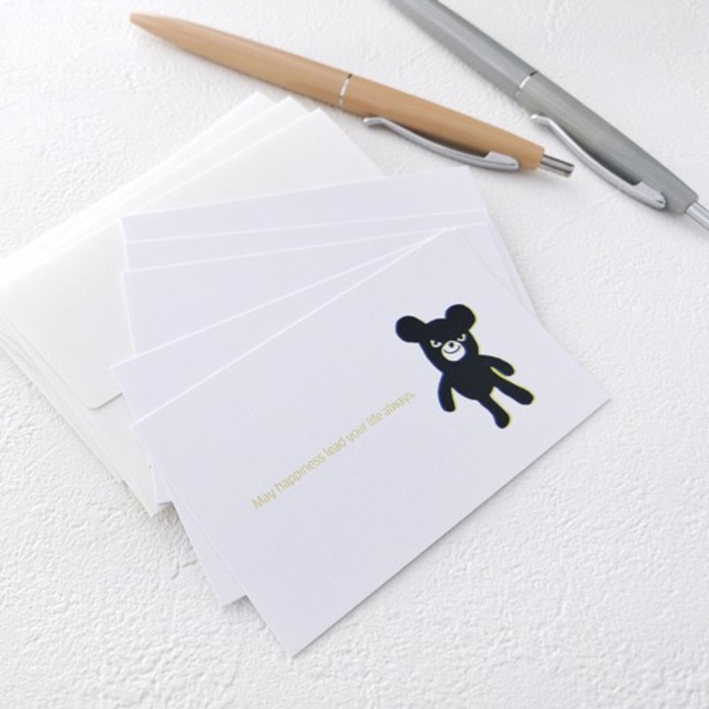 Message card set (evil bear) - การ์ด/โปสการ์ด - กระดาษ 