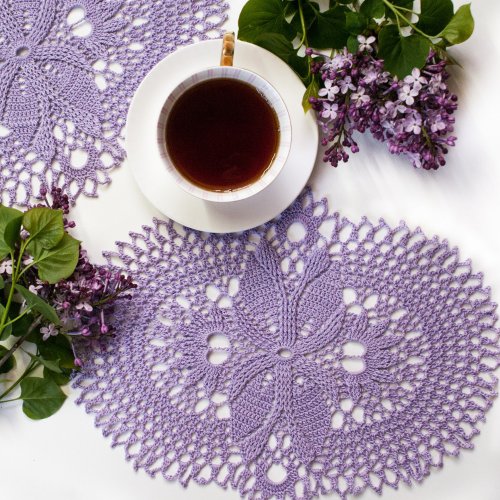 Crochet Fashion Studio Janine Custom cotton coaster Table place mat Coffe table lace runner 質感純棉手工鉤織杯墊 | 居家佈置