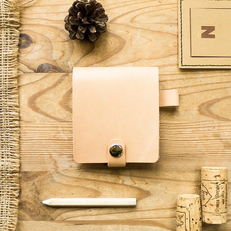 Yuppie。Leather Notepad - Notebooks & Journals - Genuine Leather Khaki