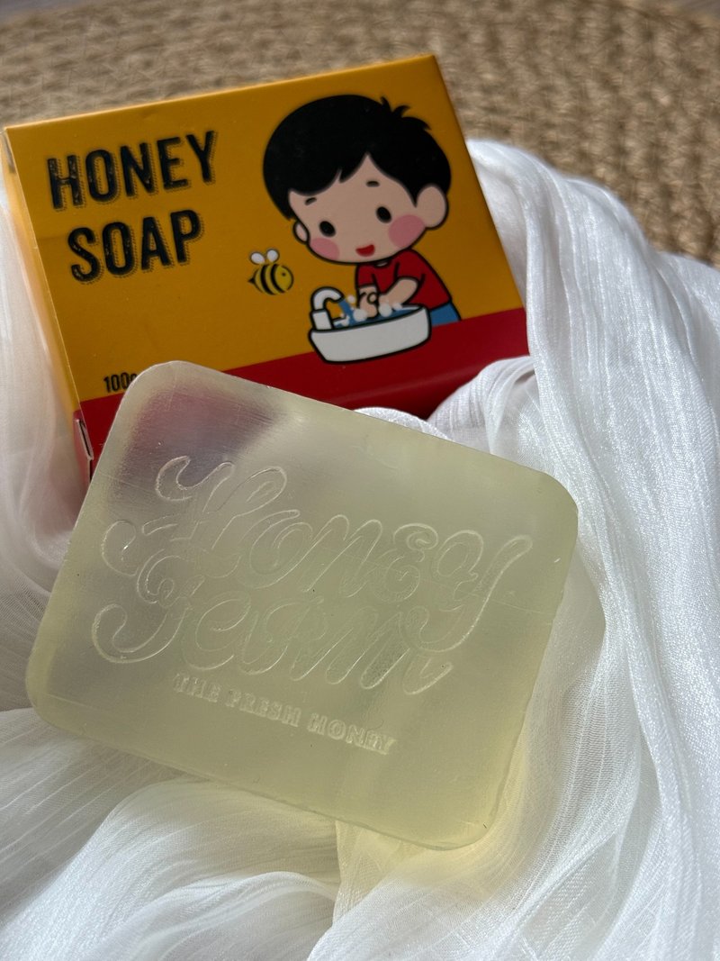 蜂蜜蜂王乳保濕潤膚皂 - 肥皂/手工皂 - 其他材質 透明