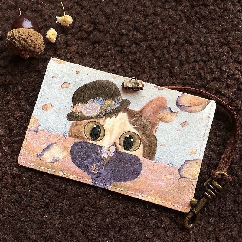 Cat Ukiyo-e-Autumn (Card Holder/Certificate Holder)