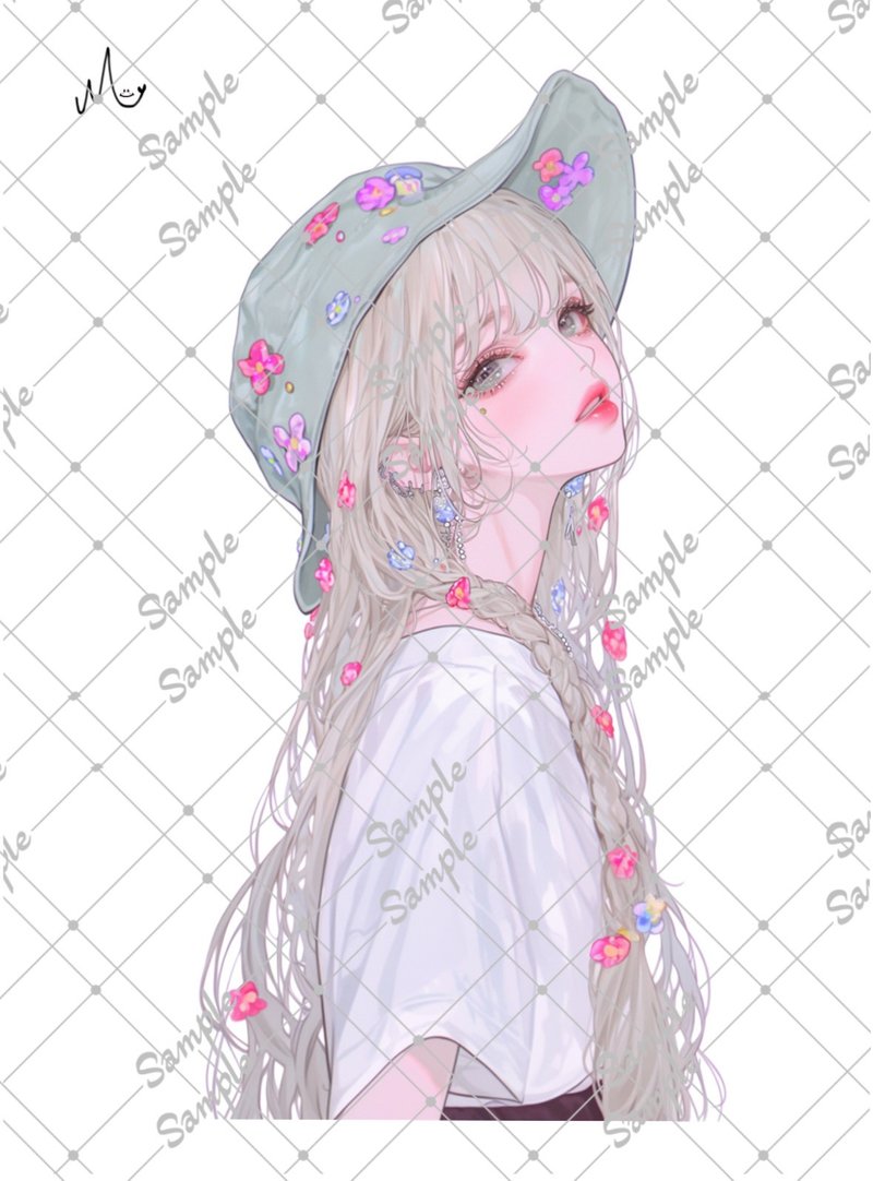 オリジナル人物ステッカー - 貼紙 - 紙 