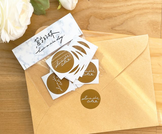 Handwritten style sticker envelope sticker wedding invitation seal sticker  seal sticker invitation letter seal sticker
