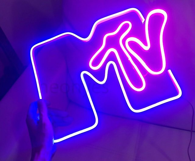 music neon lights MTV Led Neon Sign/ MTV Neon Sign Wall Decoration music neon sign MTV music Acrylic Neon Signs