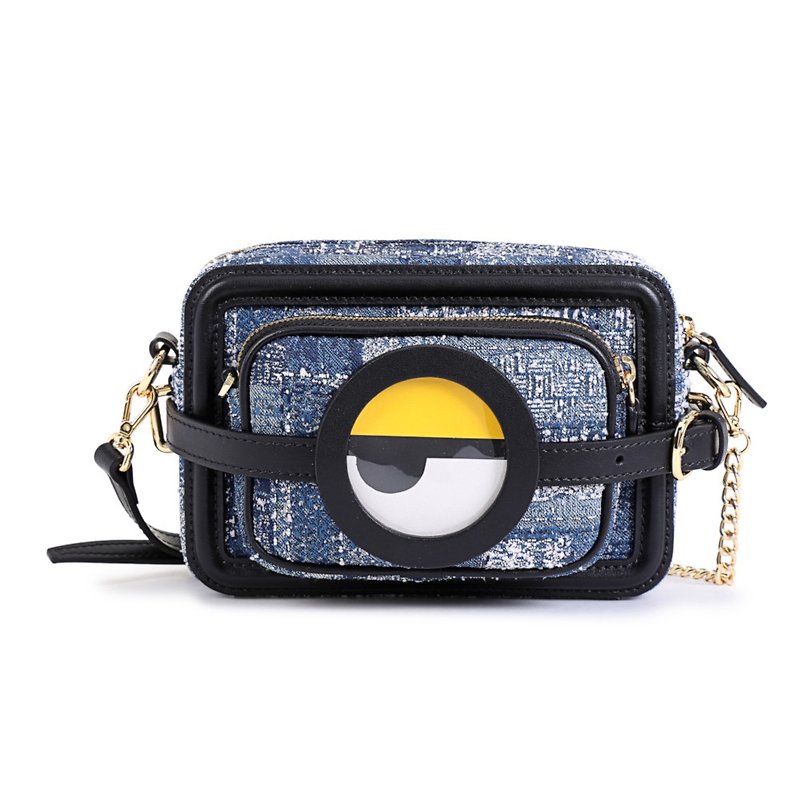 Minions Denim with Leather 2 in 1 Shoulder Bag