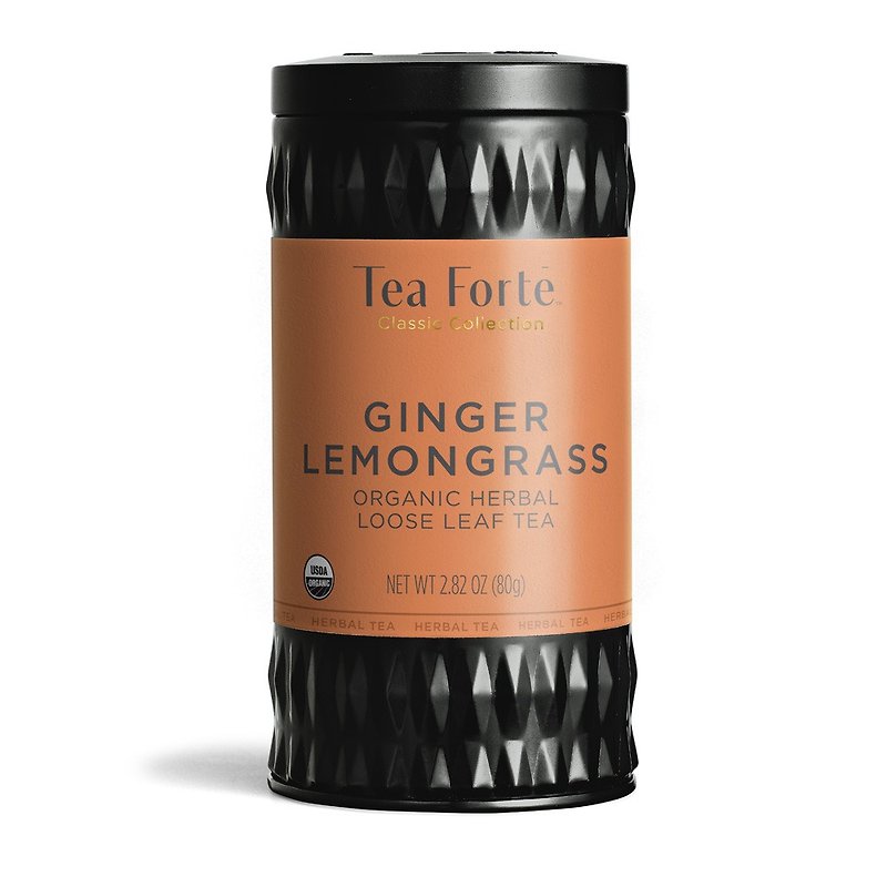 Tea Forte Canned Tea Series - Ginger Lemongrass - Tea - Fresh Ingredients 