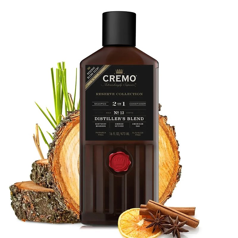 Cremo - Whiskey Distillery Select Salon Fragrance Hair Care Shampoo/Moisturizing Fragrance Shampoo - Shampoos - Other Materials 