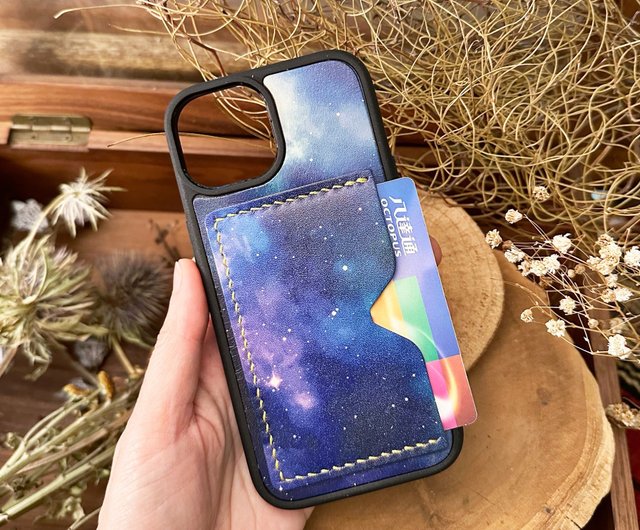 Galaxy Card iPhone Case Leather DIY Material Pack 15 ProMax Good