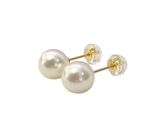 特別価格 No 美貴真珠 パールピアス 日本製 本貝パール 直結 本真珠