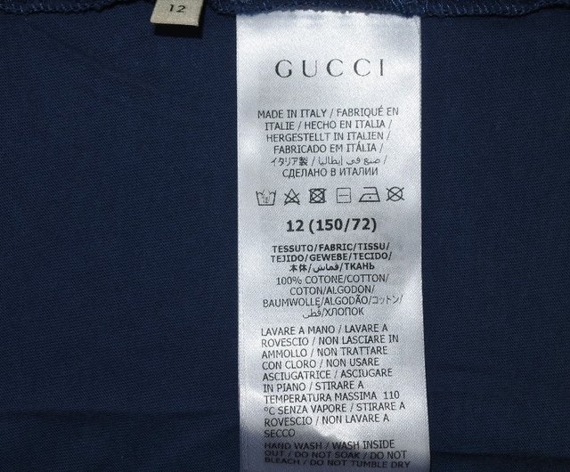 日本直送】グッチGUCCI 半袖Tシャツコーンロゴコットン青キッズ
