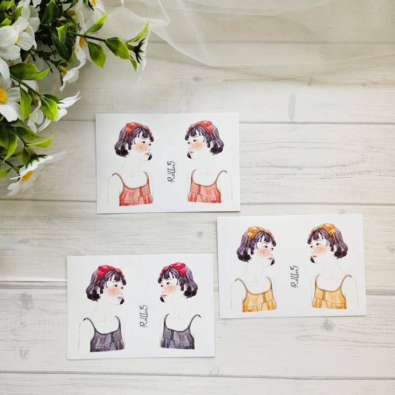 raillang_Oriental hanbok Sticker_joohee - 貼紙 - 紙 