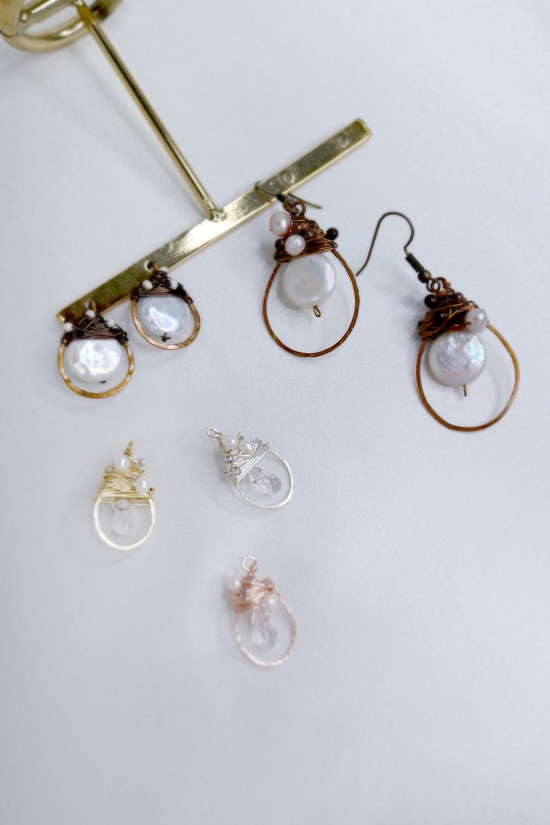 【คลาสเวิร์คช็อป】1/11 has started / earrings and necklaces / wire weaving