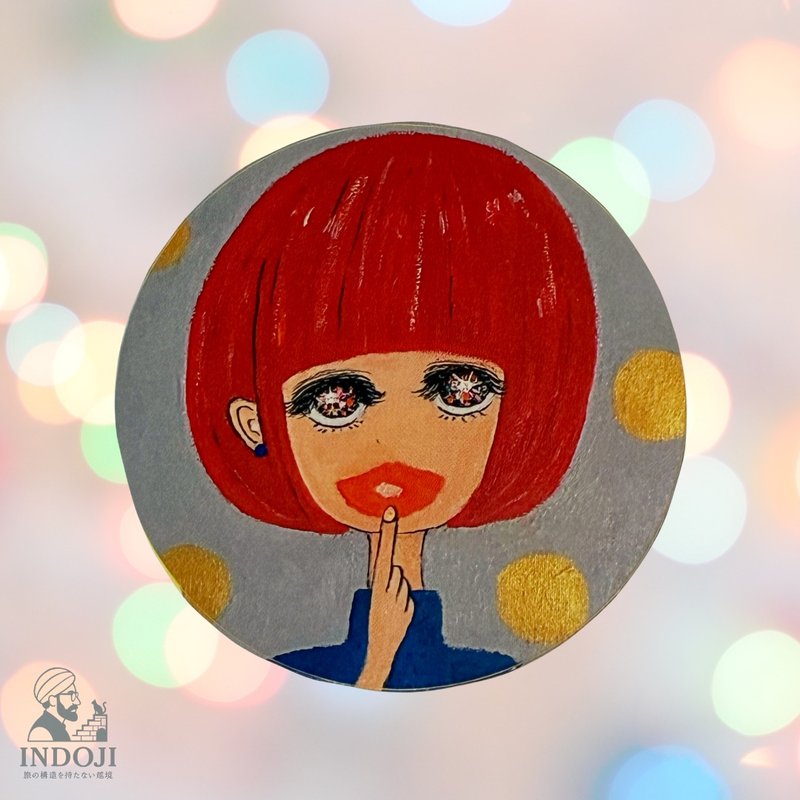 啊哝醬貼　　閃亮款 - 貼紙 - 紙 紅色