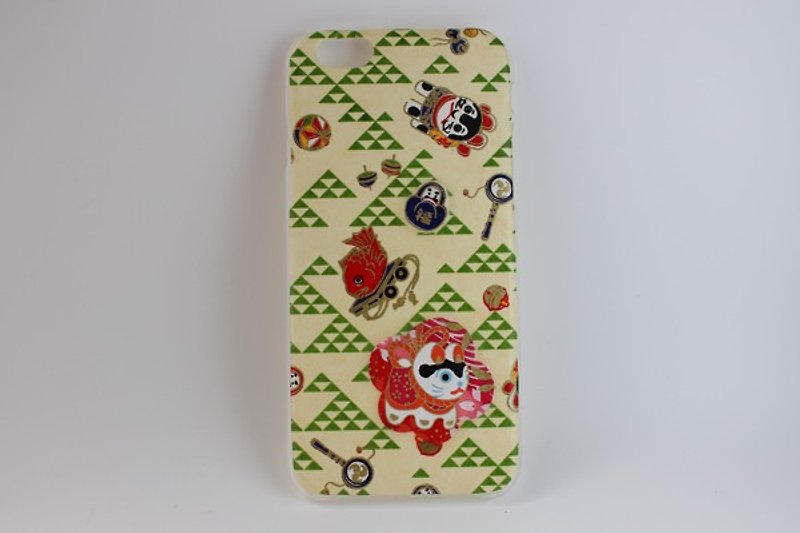 Papier-mache dog scales pattern washi iPhone cover 6s (6) size - เคส/ซองมือถือ - กระดาษ 
