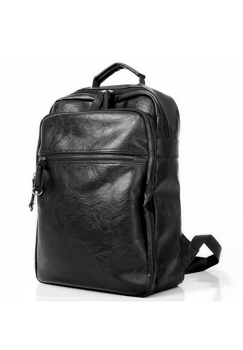 AOKING Leather Travel Backpack 9010 black