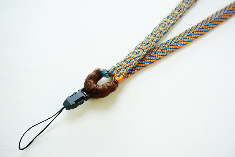 携帯電話スリング識別証明書 手織りウェビング - ストラップ・チェーン - コットン・麻 多色