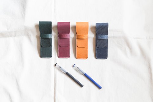 Portable Pen Case - Handmade Genuine Leather Pen Case - Shop flowbyart Pencil  Cases - Pinkoi