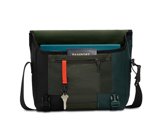 TIMBUK2 CLASSIC MESSENGER classic messenger bag S-gray and orange color  matching - Shop timbuk2-tw Messenger Bags & Sling Bags - Pinkoi