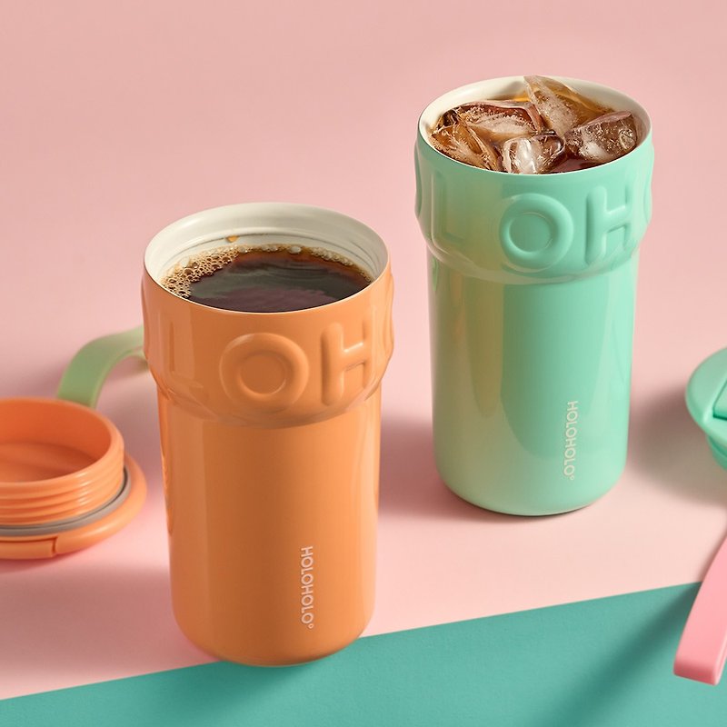 【HOLOHOLO】Ice Cream 甜筒陶瓷保溫杯 ( 390ml / 7色 ) - 咖啡杯 - 陶 多色