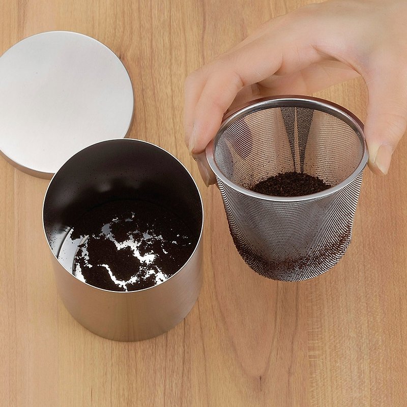日本下村KOGU 日製18-8不鏽鋼咖啡篩粉器(1-4杯用) - 咖啡壺/咖啡周邊 - 不鏽鋼 銀色