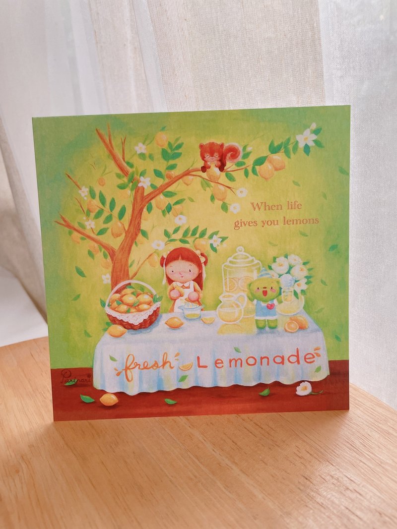 Lemonade l Postcard - 卡片/明信片 - 紙 綠色