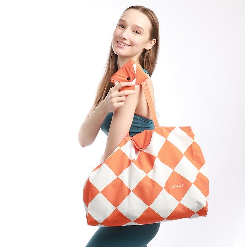 AskuksA E for Envelop 橙色中號可折疊袋連內袋