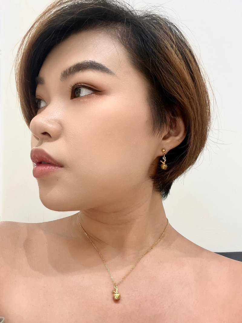 平安好結果_耳環 - 耳環/耳夾/耳骨夾 - 其他金屬 銀色