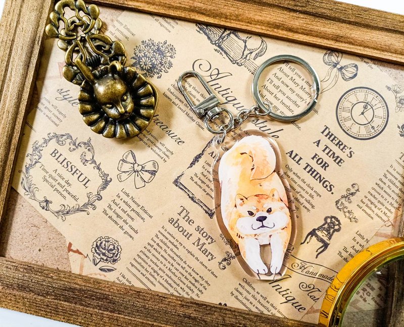 KR519可愛吊飾cute pendant_柴犬Shiba Inu.G - 鑰匙圈/鑰匙包 - 塑膠 多色