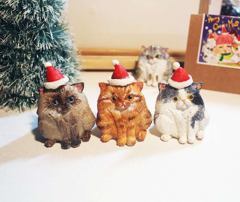 Christmas special-fat cats customization - ของวางตกแต่ง - พลาสติก 