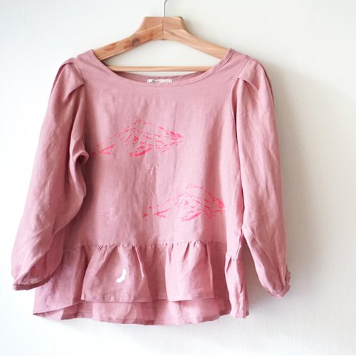 Comfortable flax design discount seven sleeves sleeves - moon stars / pink powder mountain edge