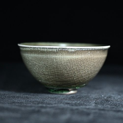 臺灣青澹窯 手作柴燒上釉茶碗NT11