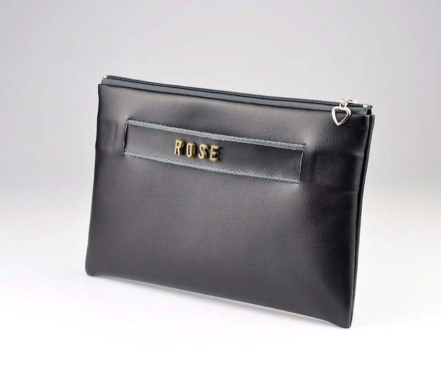 Custom PU Leather Monogram Handbag, Christmas Gift, Mini