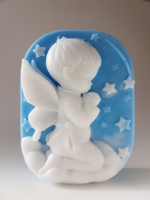 創藝皂學 手工皂 擴香石 香氛 台灣原創 在地製造 祈禱天使精油手工皂 - set 1 Boy