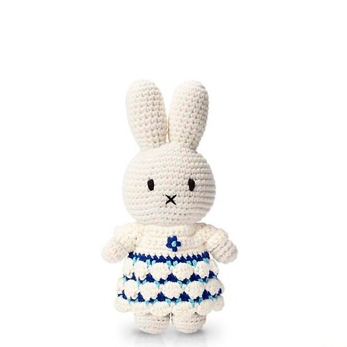 hellolittleshop miffy 手工製米飛兔【藍色代爾夫特裙】65週年特別版