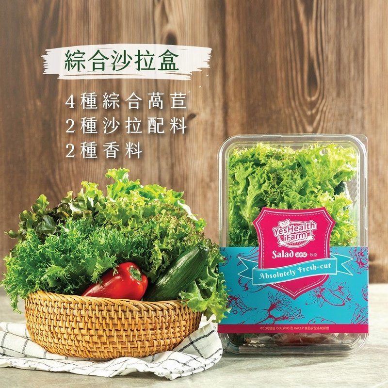 [Yuanxian Smart Farm] Comprehensive Salad Box (250g/box) - Other - Fresh Ingredients 