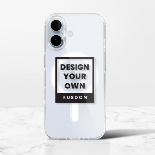 KUSDOM 輕鬆客製 生活百貨 iPhone 16 /Plus /Pro /ProMax MagSafe 透明保護殼