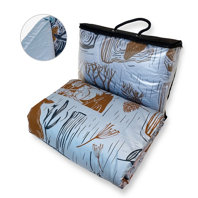 (DW Taiwan Exclusive) Dream Forest Double Four Seasons Quilt (Blue) - Blankets & Throws - Other Materials 