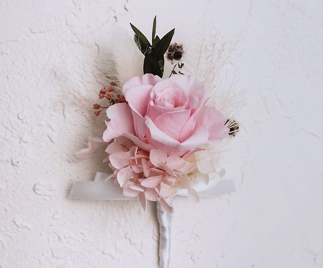 Corsage the groom/the [Pink Love]-Wedding/Eternal Flower - eternalhue Corsages - Pinkoi