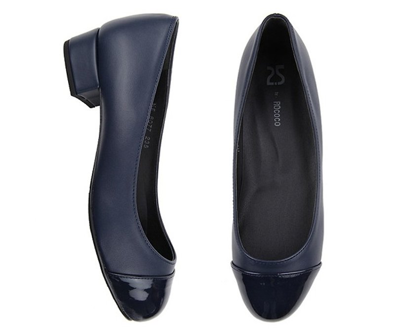 NEW SPRING -SPUR Comfy Pumps heels HF8077 NAVY - รองเท้าส้นสูง - วัสดุอื่นๆ 