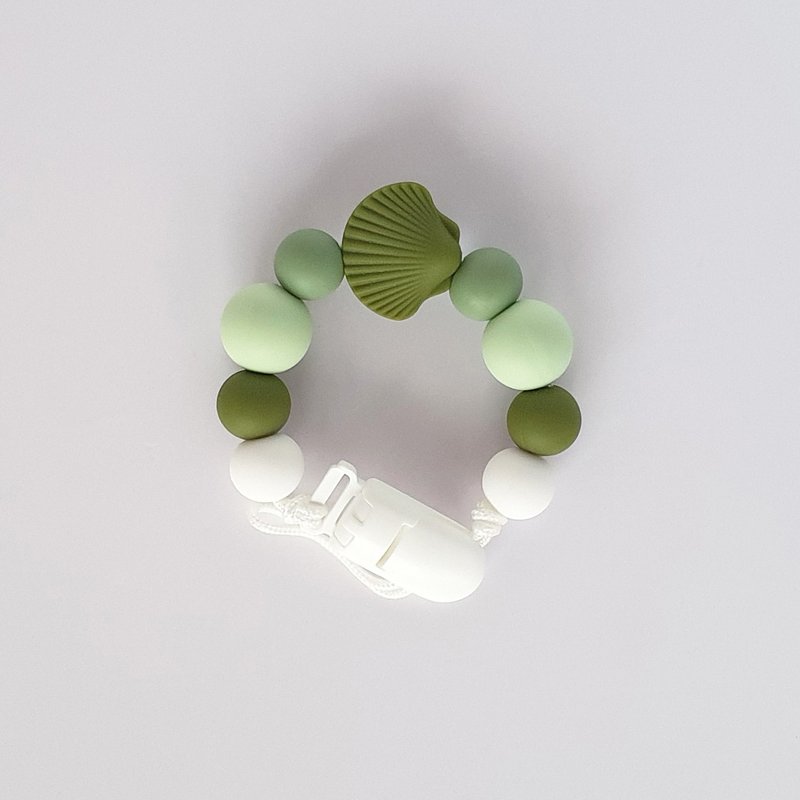 9顆無字 貝殼 奶嘴鏈 / 客製化奶嘴鏈 - 寶寶/兒童玩具/玩偶 - 其他材質 多色